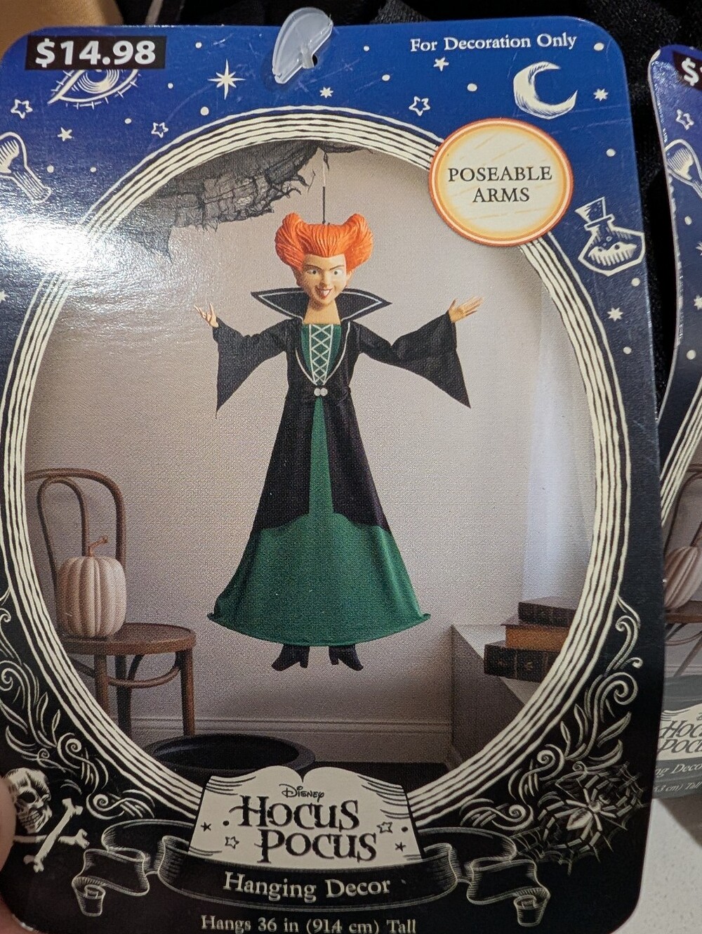Disney Hocus Pocus Sanderson Sisters 3pc Hanging Decor Winifred Mary Sarah NWT - Picture 7 of 9